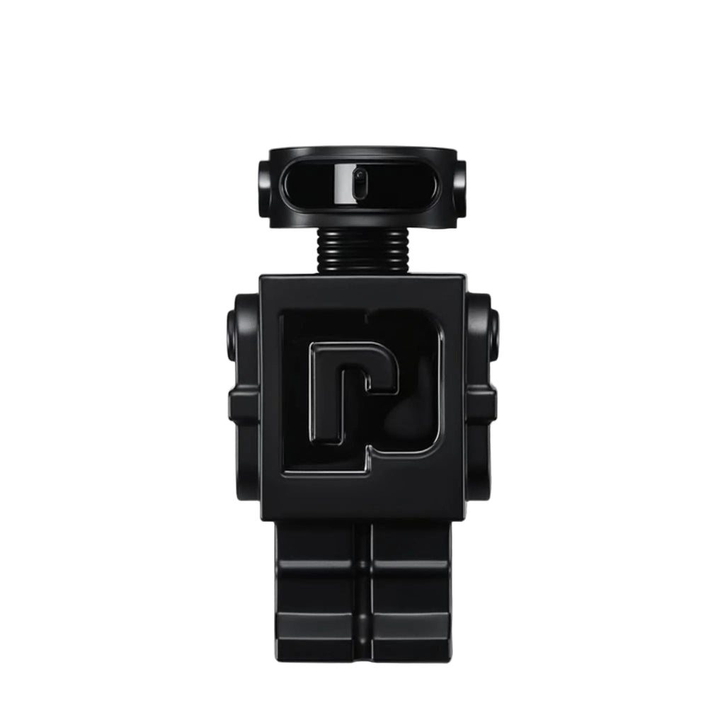 Refect Beauty Paco Rabanne Phantom Parfum in a matte black robot-shaped bottle for men
