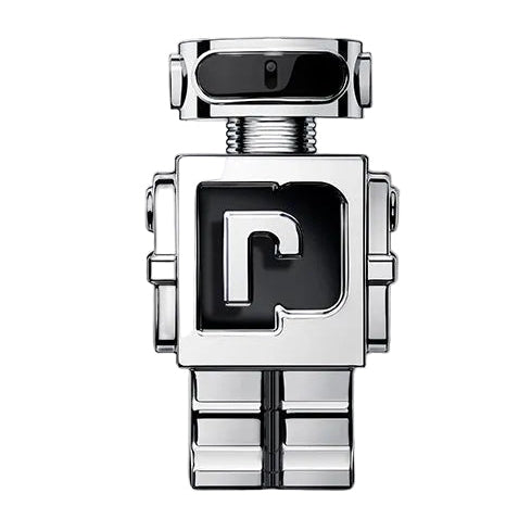 Refect Beauty paco rabanne Phantom Eau de Toilette in a futuristic silver robot-shaped bottle