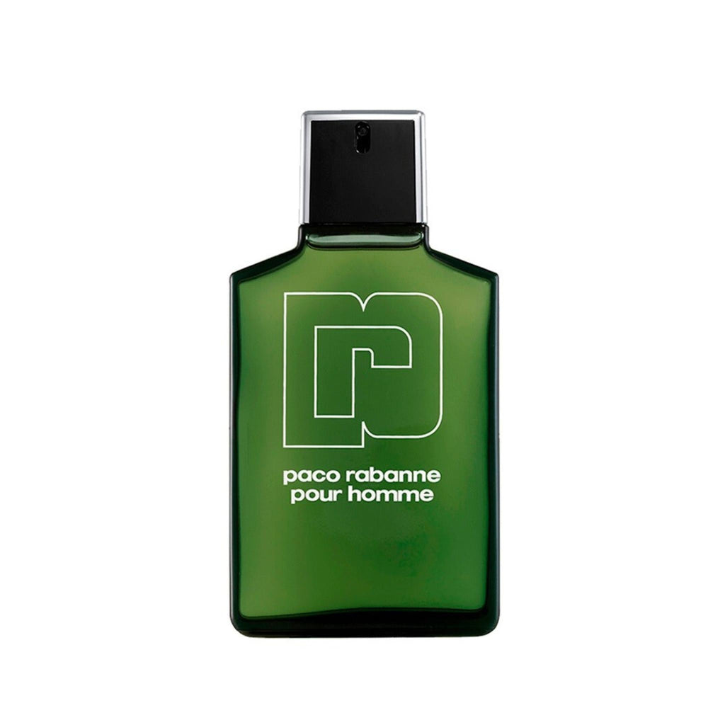 Refect Beauty Paco Rabanne Pour Homme Eau de Toilette in a classic green glass bottle with a black cap