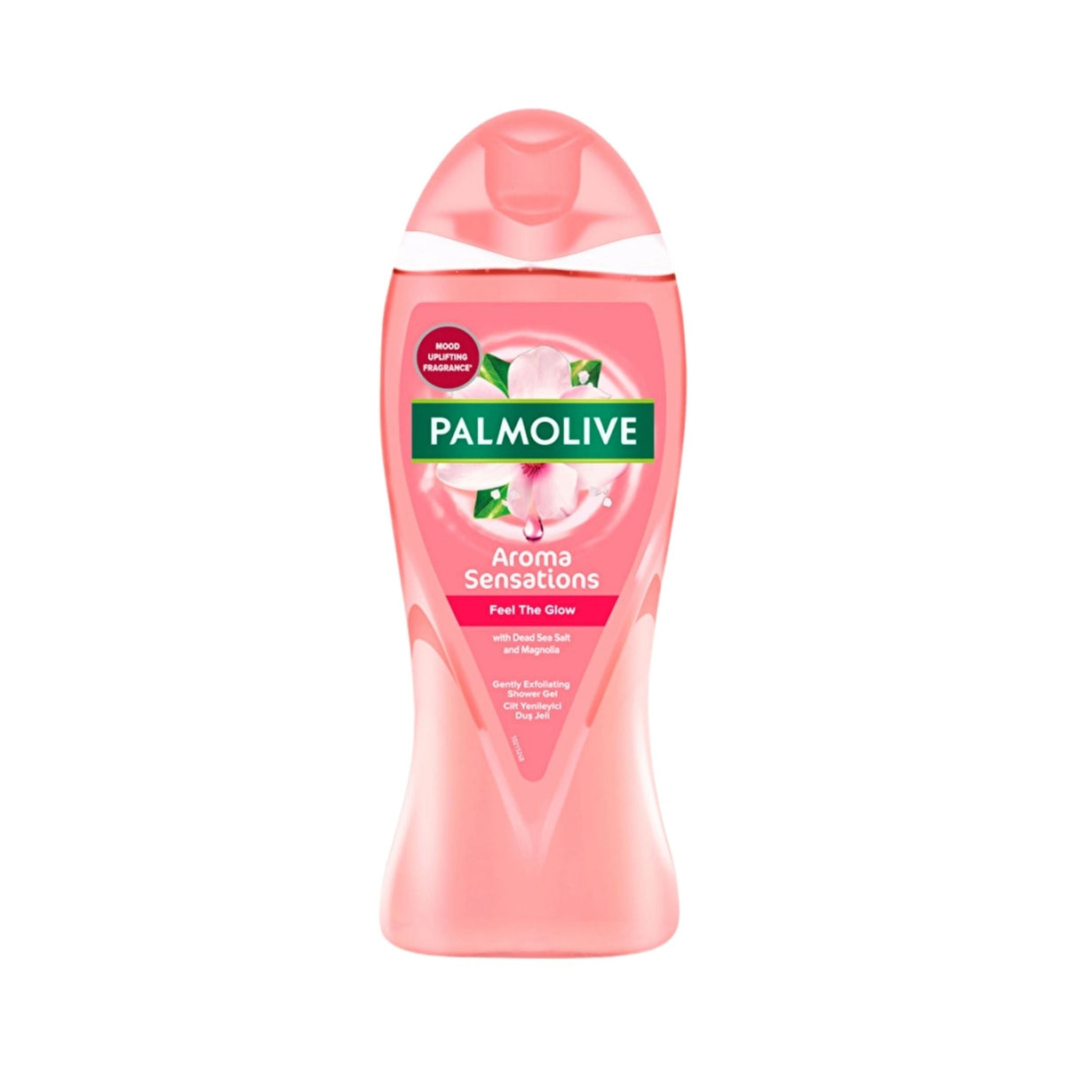 Refect Beauty Palmolive Aroma Sensations Feel the Glow shower gel in a pink bottle with magnolia and sea salt