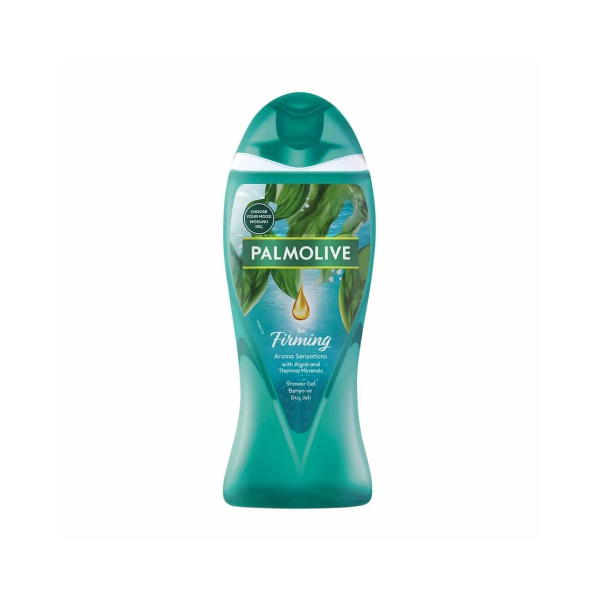 Refect Beauty Palmolive Aroma Sensations So Firming shower gel bottle with green packaging and algae extract