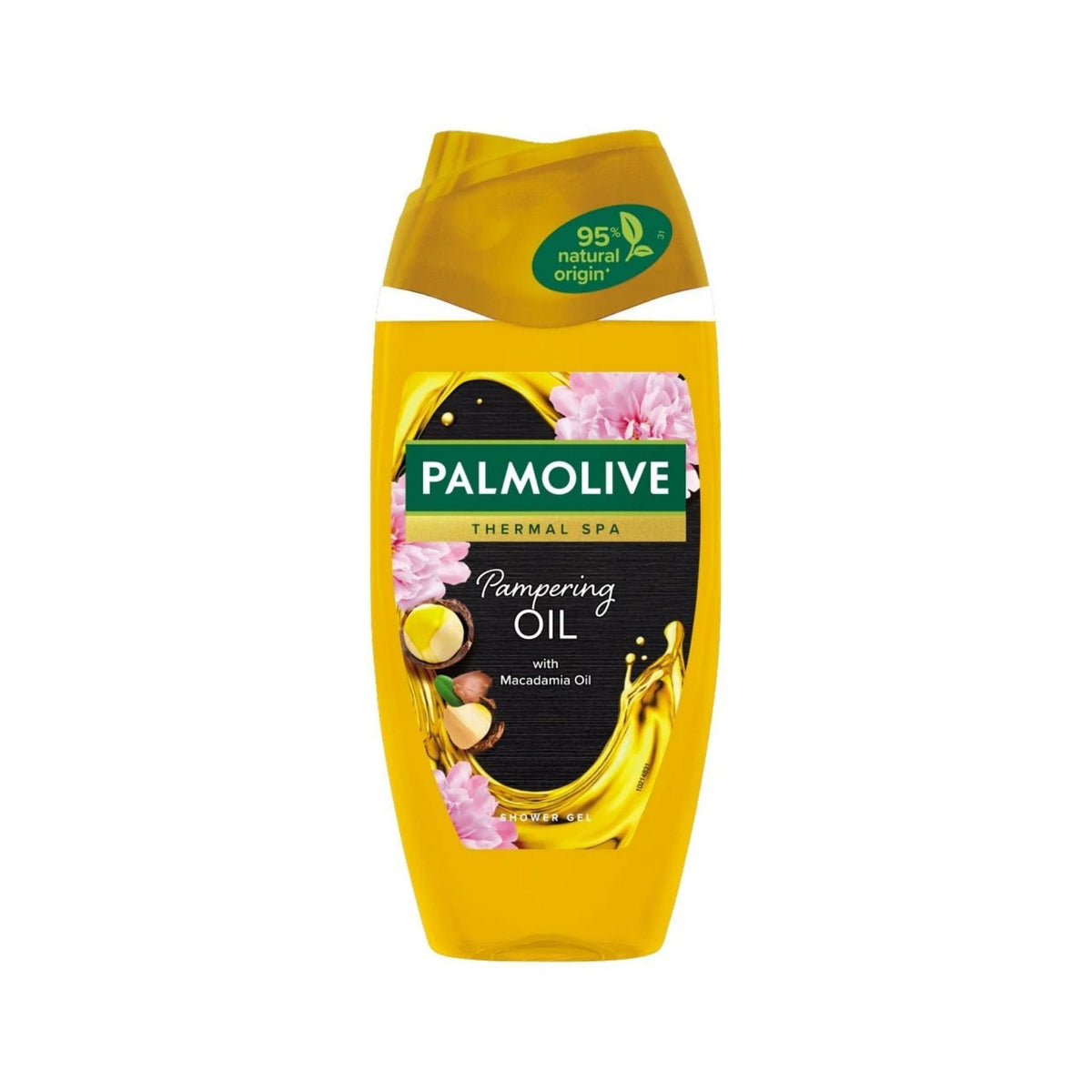 Refect Beauty Palmolive Thermal Spa Pampering Oil shower gel bottle with macadamia oil and floral accents