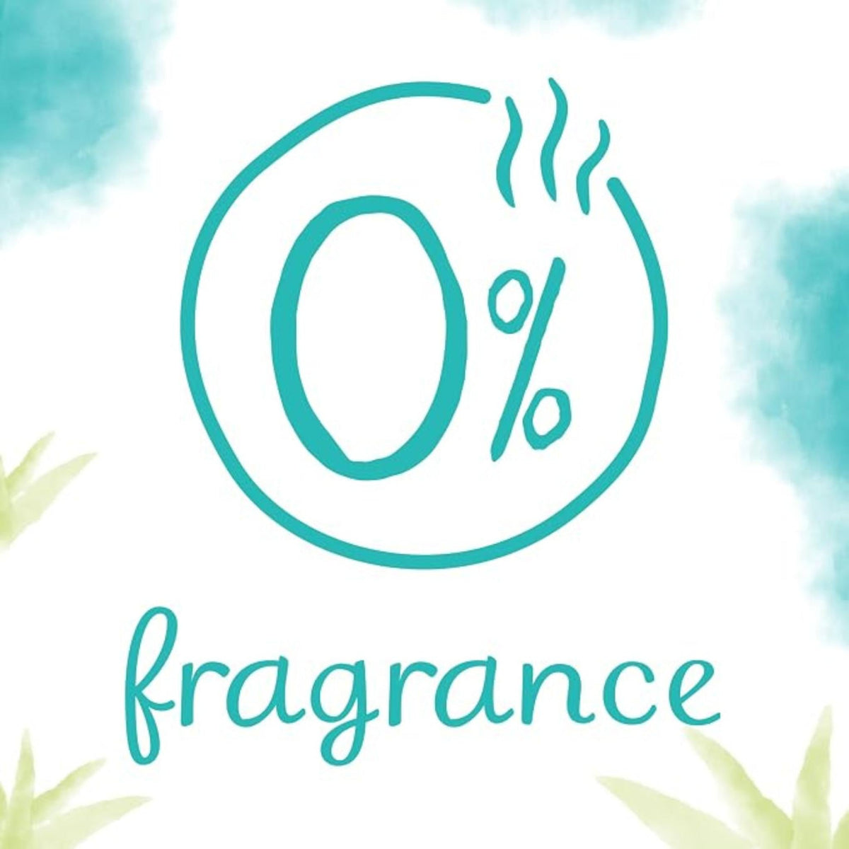 Refect Beauty Pampers Sensitive baby wipes graphic highlighting 0% fragrance formula for delicate skin