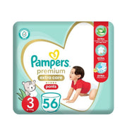 Refect Beauty Pampers Premium Extra Care size 3 diaper pants pack with 56 pieces for babies 6-11kg