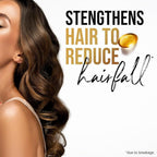 Refect Beauty Pantene Pro-V Anti-Hair Fall Shampoo advertisement featuring a woman with long, healthy wavy hair