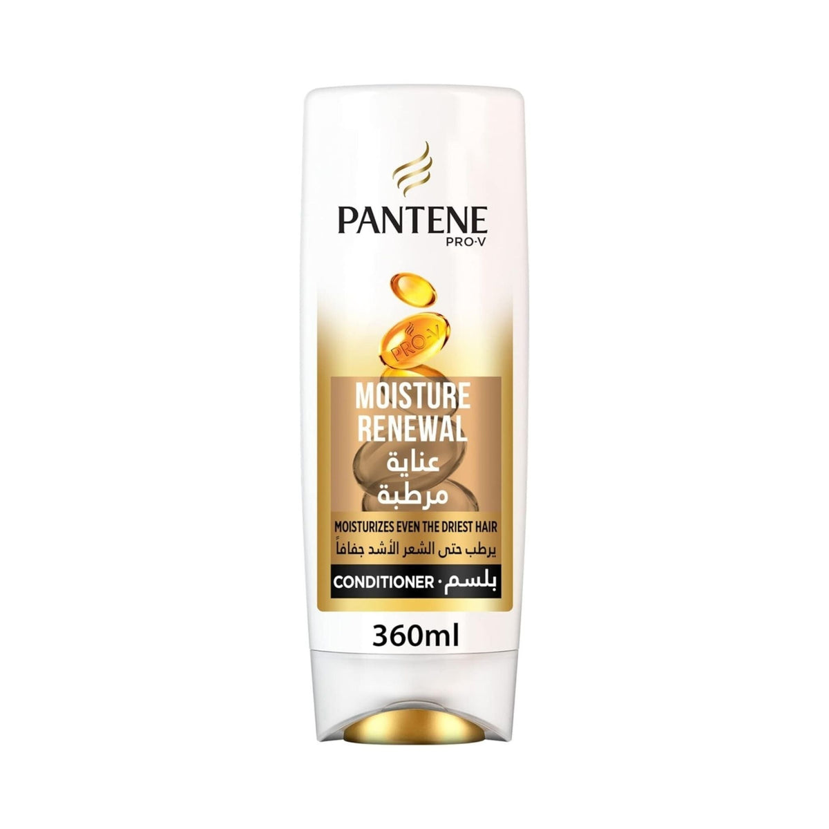 Refect Beauty Pantene Moisture Renewal Conditioner 360ml bottle for dry hair hydration and frizz control.