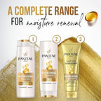 Refect Beauty Pantene Moisture Renewal hair care set including shampoo, conditioner, and oil replacement cream.