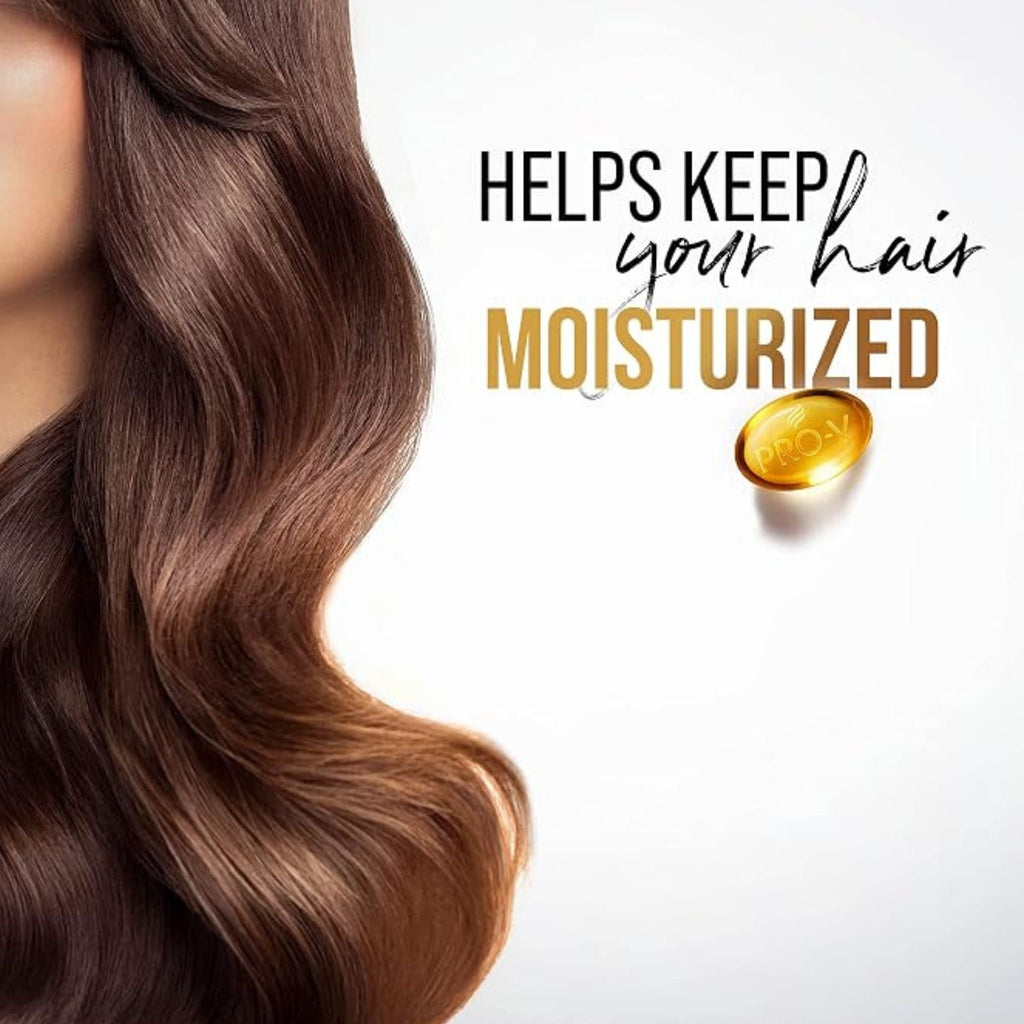 Refect Beauty Pantene Pro-V Moisture Renewal Shampoo advertisement featuring healthy wavy brown hair