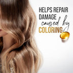 Refect Beauty Pantene Pro-V conditioner advertisement showing a woman with healthy, shiny, color-treated blonde hair.