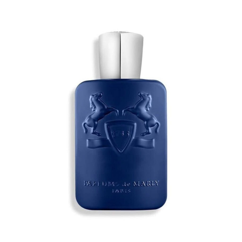 Refect Beauty Parfums de Marly Percival Eau de Parfum in a signature matte blue bottle with embossed horse logo.