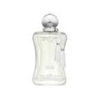 Refect Beauty Parfums de Marly Valaya Exclusif perfume bottle in frosted white glass with a silver cap and tassel.