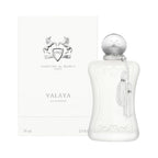 Refect Beauty Parfums de Marly Valaya Eau de Parfum bottle and white box with elegant silver tassel and branding