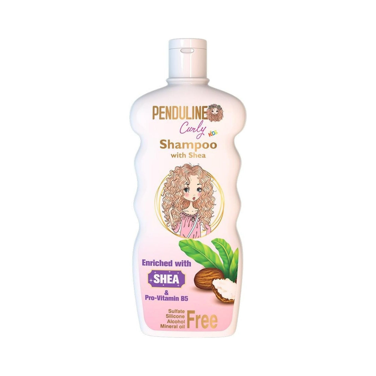Refect Beauty Penduline Curly Kids Shampoo with Shea Butter in a white bottle for nourishing children's curly hair.