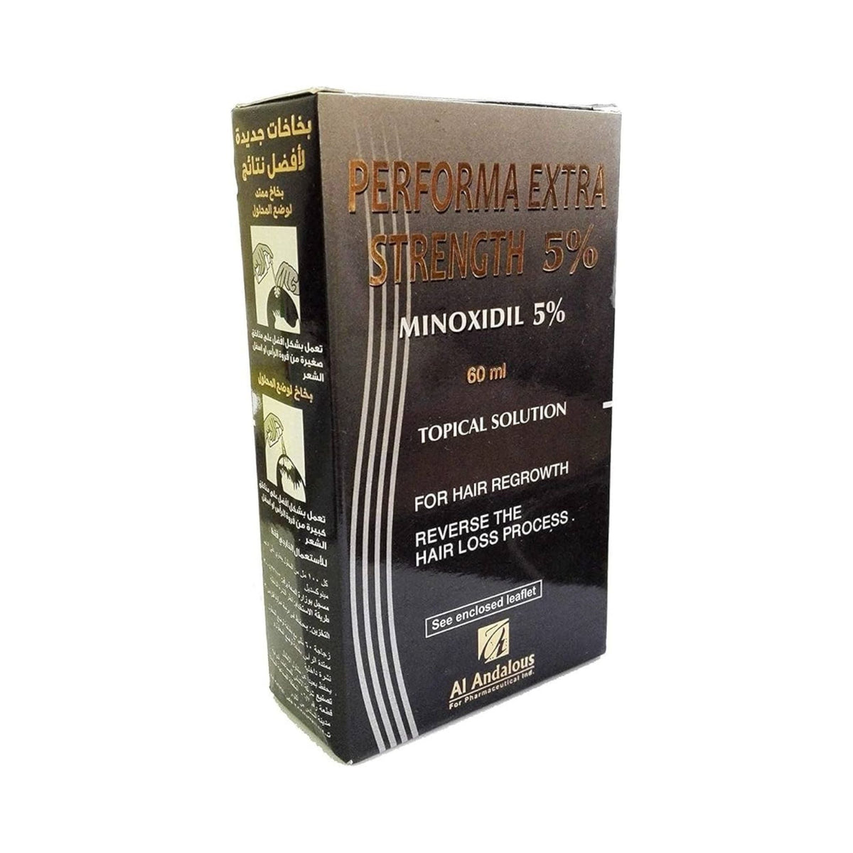 Refect Beauty Performa Extra Strength 5% Minoxidil topical solution box for hair regrowth treatment.