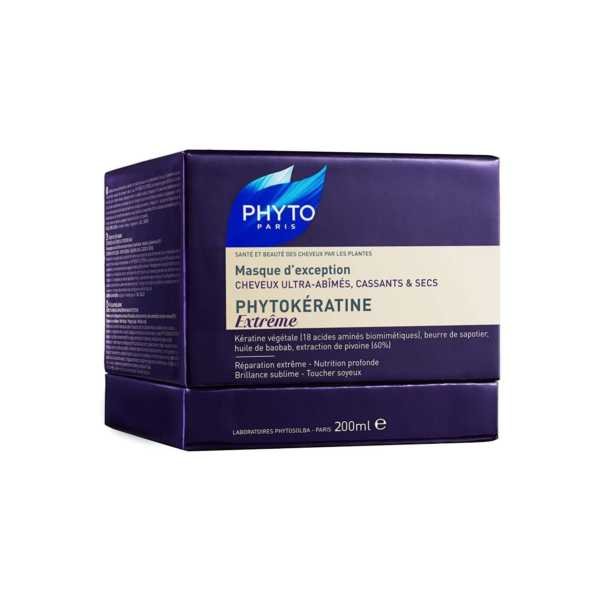 Refect Beauty Phyto Phytokeratine Extreme hair mask in a purple box for repairing dry and damaged hair.