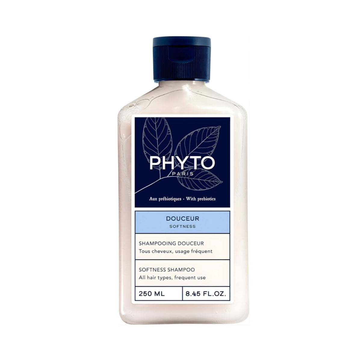 Refect Beauty Phyto Softness Shampoo in a 250ml bottle for daily use on all hair types with oat milk and prebiotics.