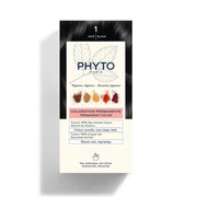 Refect Beauty Phytocolor permanent hair color box in Noir Black shade with botanical pigment illustrations
