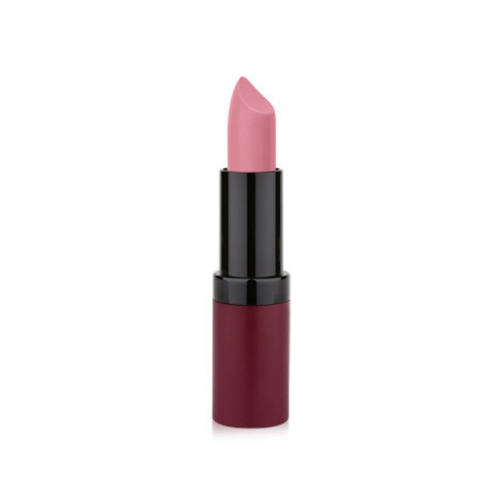 Refect Beauty Golden Rose velvet matte lipstick in a soft pink shade with a sleek black tube 07