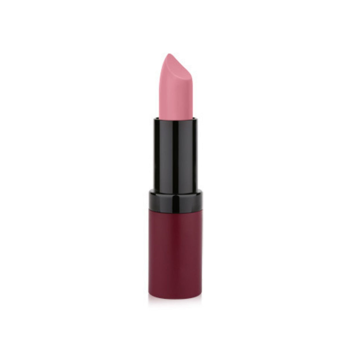 Refect Beauty Golden Rose velvet matte lipstick in a soft pink shade with a sleek black tube 07