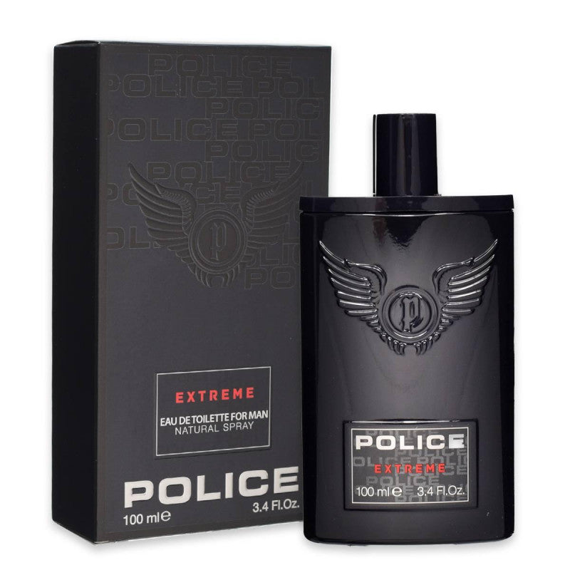 Refect Beauty Police Contemporary Extreme eau de toilette bottle and black box with silver wing emblem