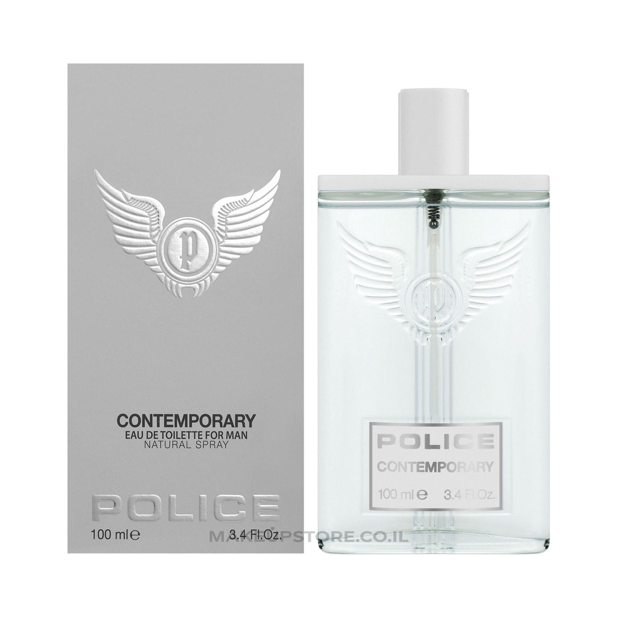 Refect Beauty Police Contemporary Eau de Toilette 100ml fragrance bottle with silver wing logo and matching box.