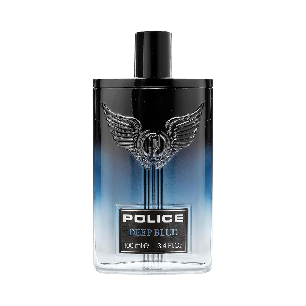 Refect Beauty Police Deep Blue Eau de Toilette in a rectangular glass bottle with a black and blue gradient finish.