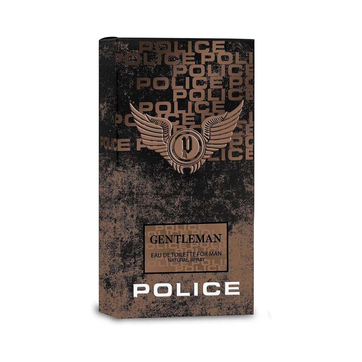 Refect Beauty Police Gentleman Eau de Toilette for men in a black and bronze box with a winged emblem design.