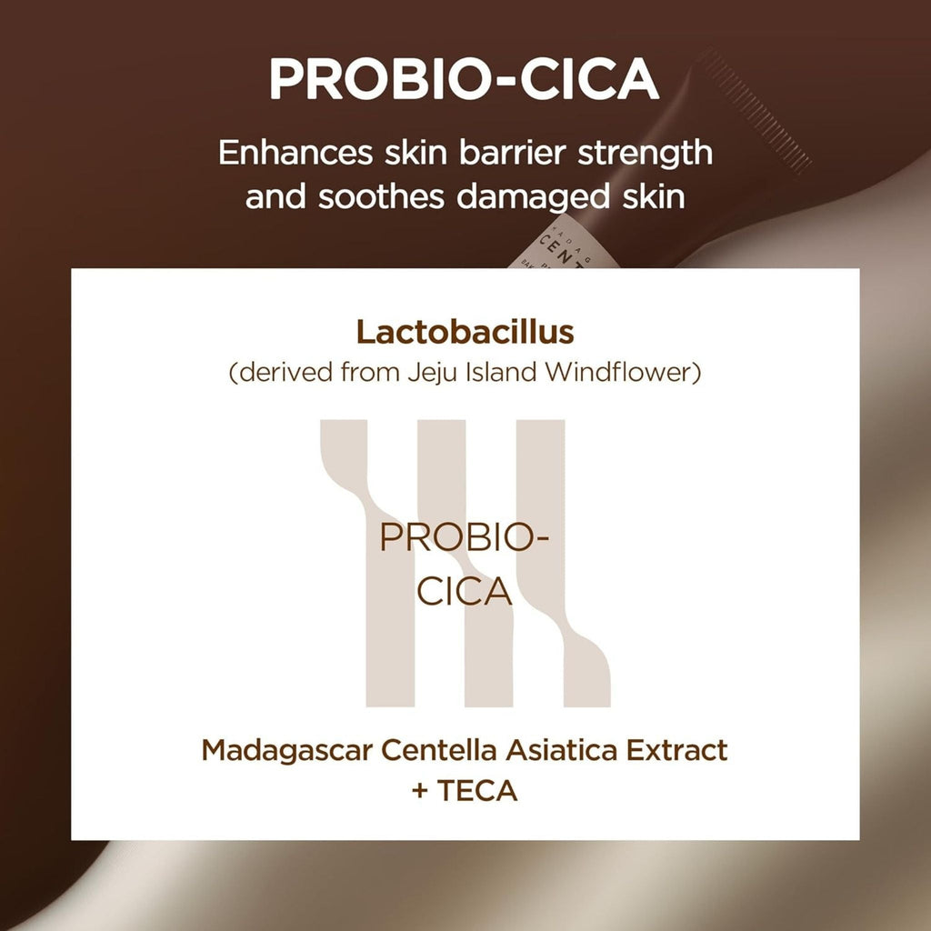 Refect Beauty Centella Probio-Cica Bakuchiol Eye Cream product information graphic highlighting key ingredients