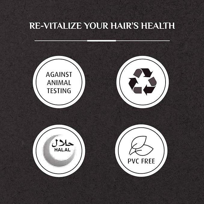 Refect Beauty product icons showing cruelty-free, recyclable, halal, and PVC-free certifications on a dark background.