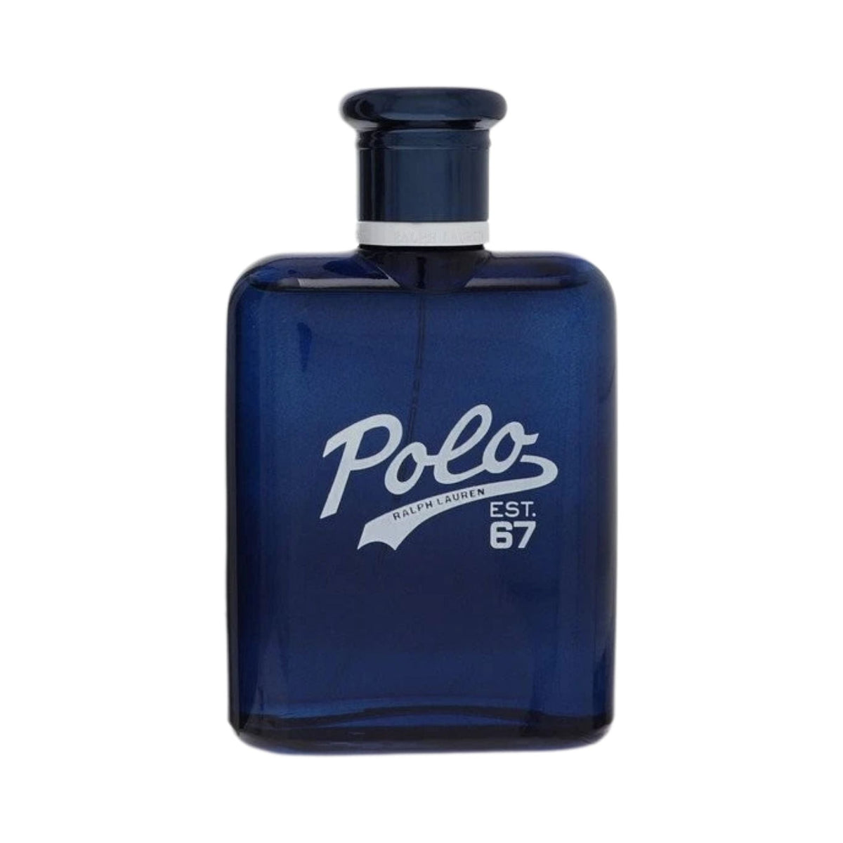 Refect Beauty Ralph Lauren Polo 67 Eau de Toilette in a sleek, dark blue refillable glass bottle for men.