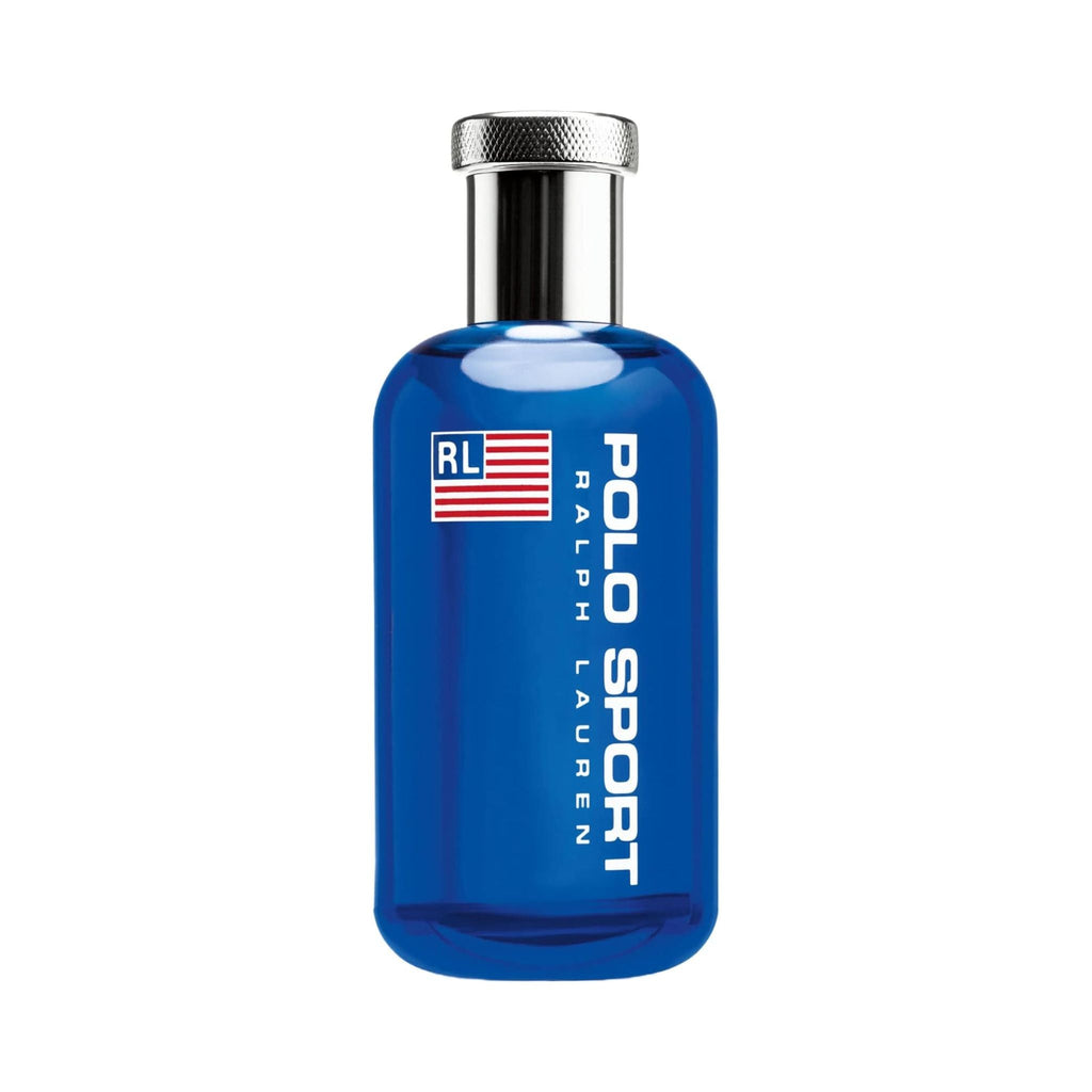 Refect Beauty Ralph Lauren Polo Sport Eau de Toilette in a signature blue glass bottle with a silver cap