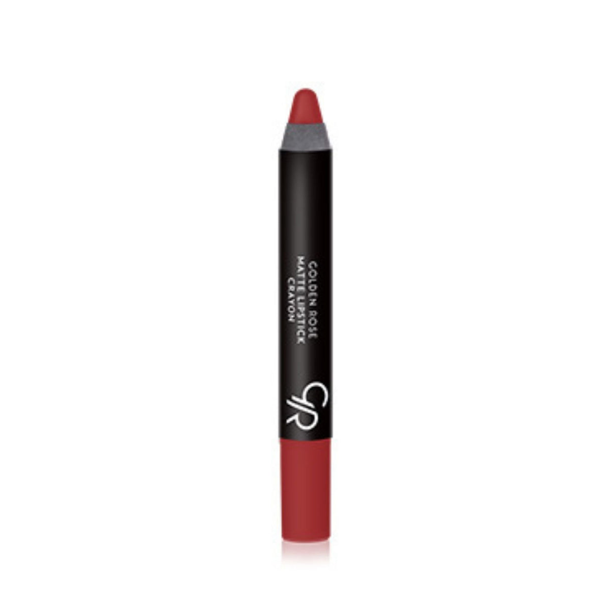 Refect Beauty Golden Rose matte lipstick crayon in a rich red shade with a smooth, precise pencil applicator.