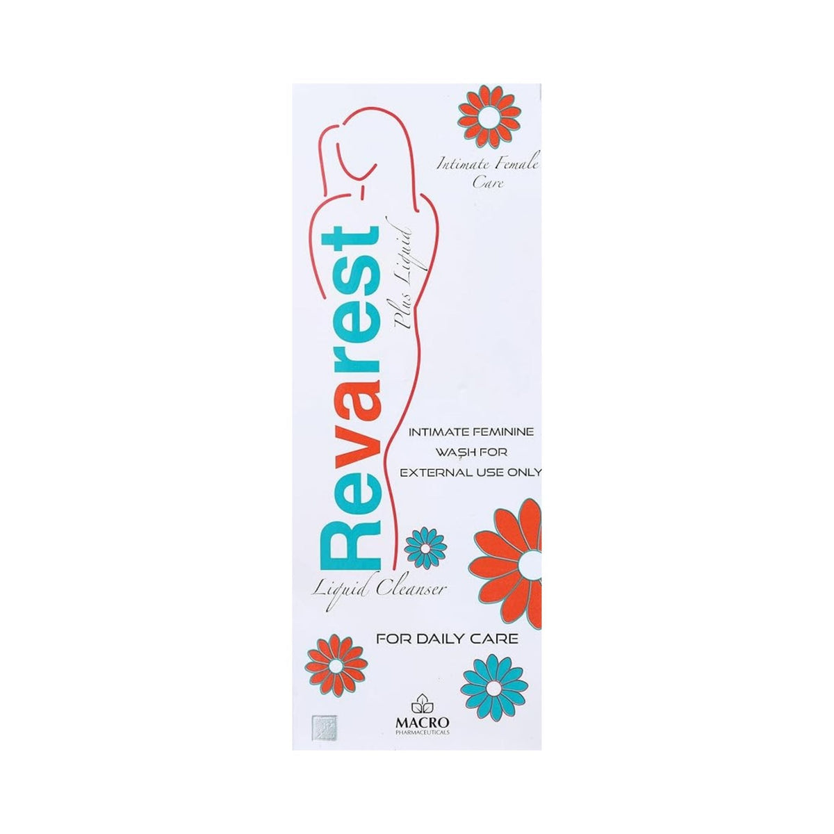 Refect Beauty Revarest Plus female intimate cleanser bottle with floral design for daily feminine hygiene care