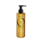 Refect Beauty Revlon Professional Orofluido Radiance Argan Shampoo in a gold bottle with a black pump dispenser.