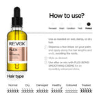 Refect Beauty Revox B77 Plex Step 7 bond repairing hair oil bottle with dropper and usage instructions