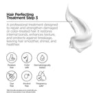Refect Beauty Revox B77 Plex Step 3 hair treatment cream texture with icons showing paraben, dye, and alcohol free