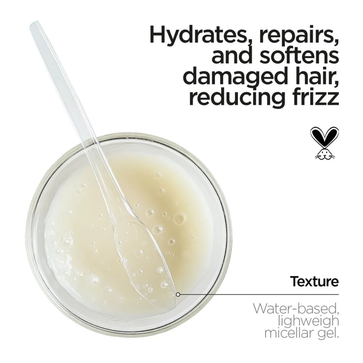 Refect Beauty Revox B77 Plex Bond Care Shampoo Step 4 showing the lightweight, water-based micellar gel texture.