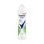 Refect Beauty Rexona Bamboo & Aloe antiperspirant spray for women featuring 72-hour protection in a white aerosol can.
