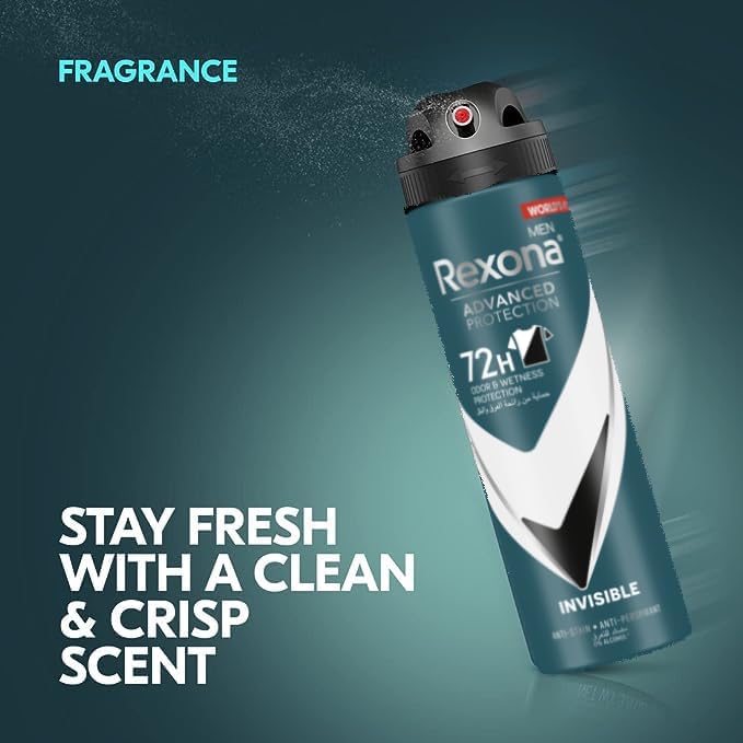 Refect Beauty Rexona Men Advanced Protection antiperspirant spray with 72-hour invisible sweat and odor defense