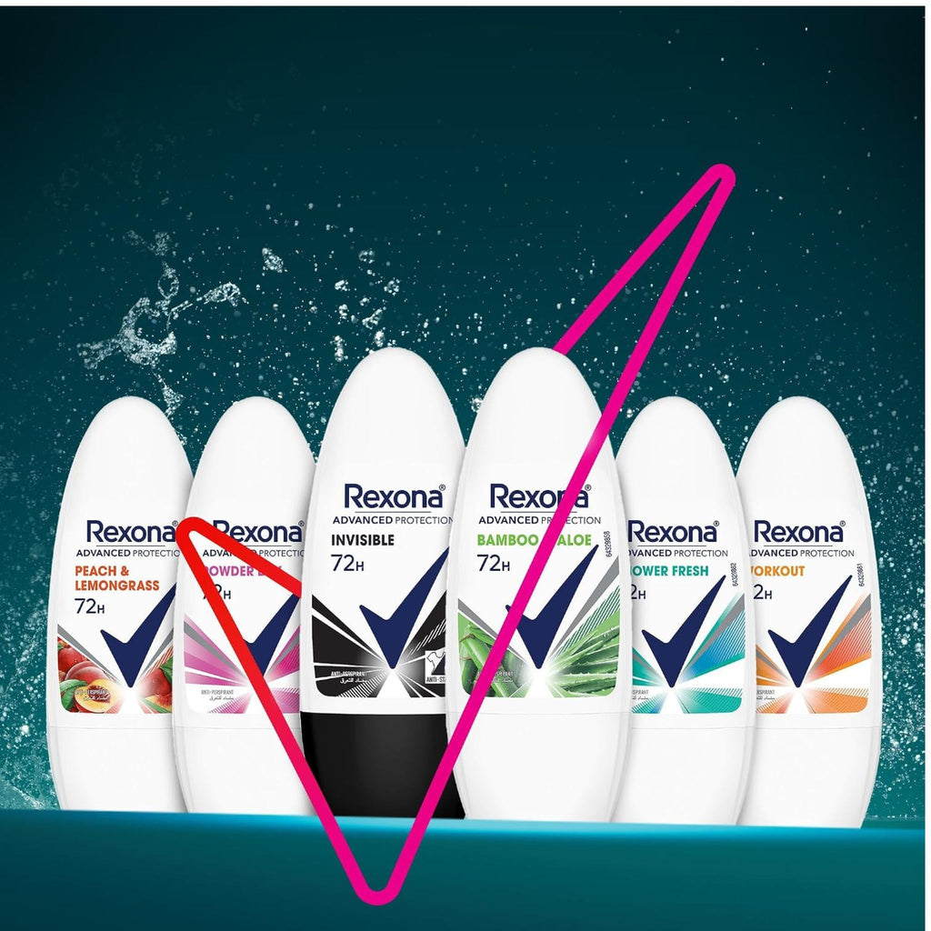Refect Beauty collection of Rexona Advanced Protection 72H roll-on antiperspirant deodorants in various scents