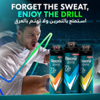 Refect Beauty Rexona V8 antiperspirant spray cans for men featuring 72-hour protection and MotionSense technology.