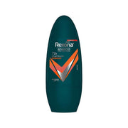 Refect Beauty Rexona Workout Men antiperspirant roll-on deodorant with 72-hour protection in a dark green bottle.