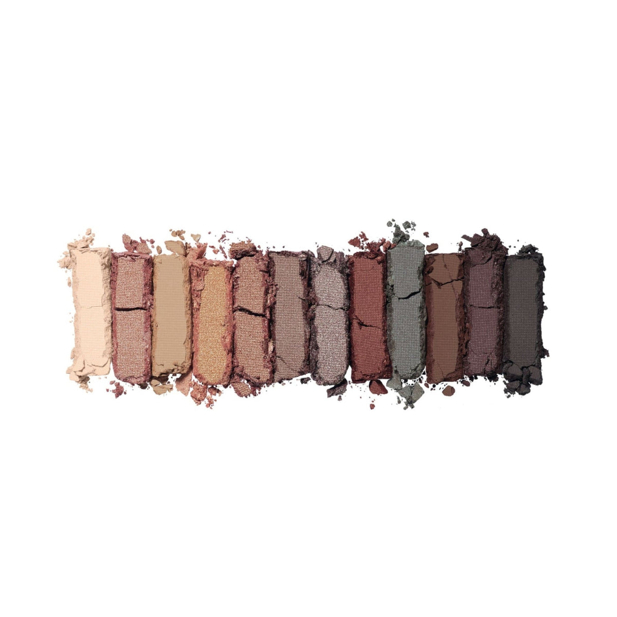 Refect Beauty Rimmel London Magnif'Eyes eyeshadow palette featuring a row of twelve rich, blendable powder shades.