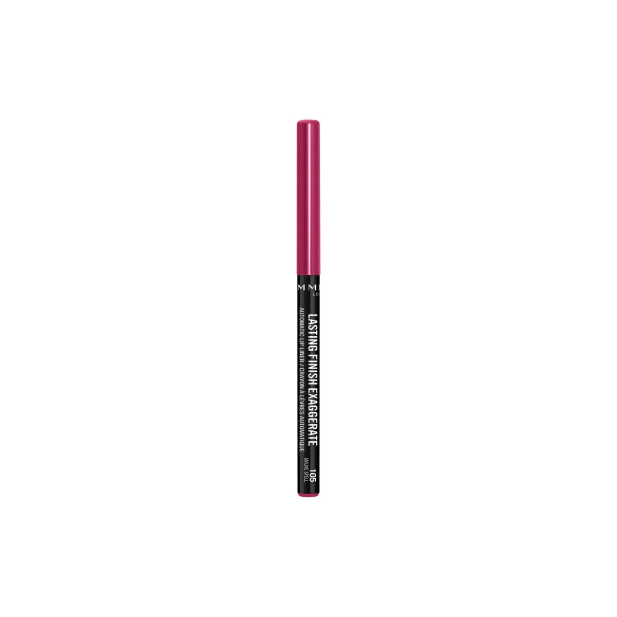 Refect Beauty Rimmel London Lasting Finish Exaggerate automatic twist-up lip liner in Mauve Spell shade