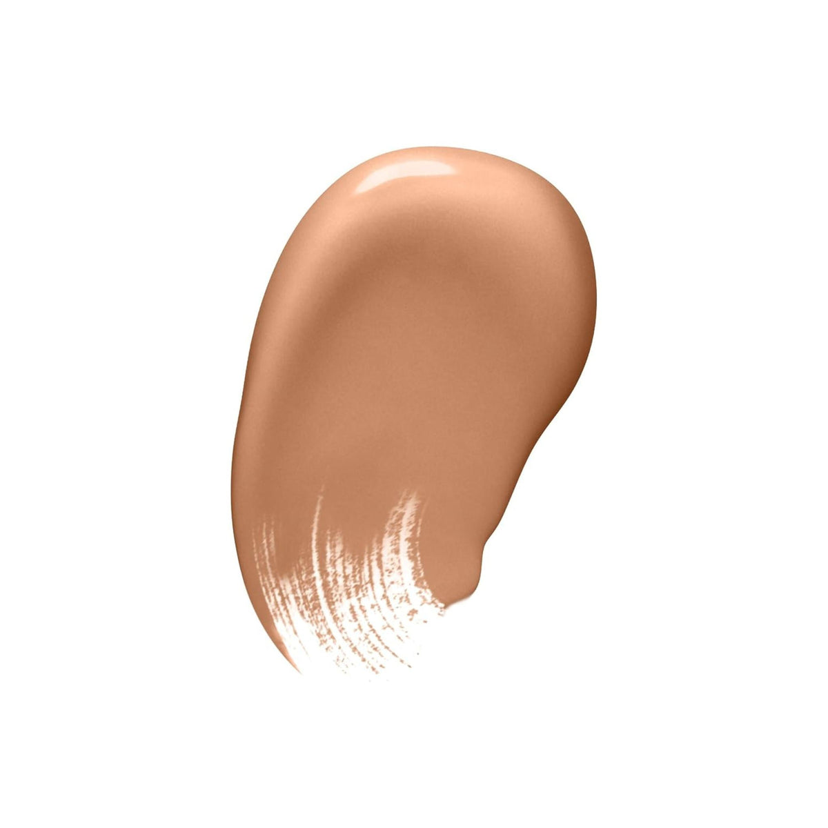 Refect Beauty Rimmel Lasting Provocalips liquid lipstick swatch in a warm nude shade with a smooth glossy finish