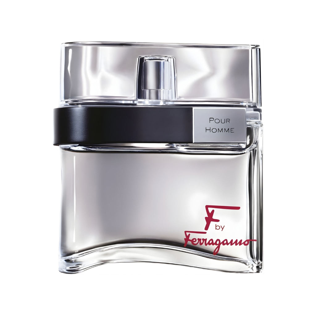 Refect Beauty Salvatore Ferragamo F by Ferragamo Eau de Toilette glass bottle with a modern curved design