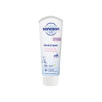 Refect Beauty Sanosan Baby Care Cream in a white squeeze tube for moisturizing sensitive skin with milk protein