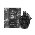 Refect Beauty Save Brave UrBN eau de toilette for men in a unique black gorilla-shaped bottle with matching box