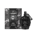 Refect Beauty Save Brave UrBN eau de toilette for men in a black gorilla-shaped bottle with matching gift box