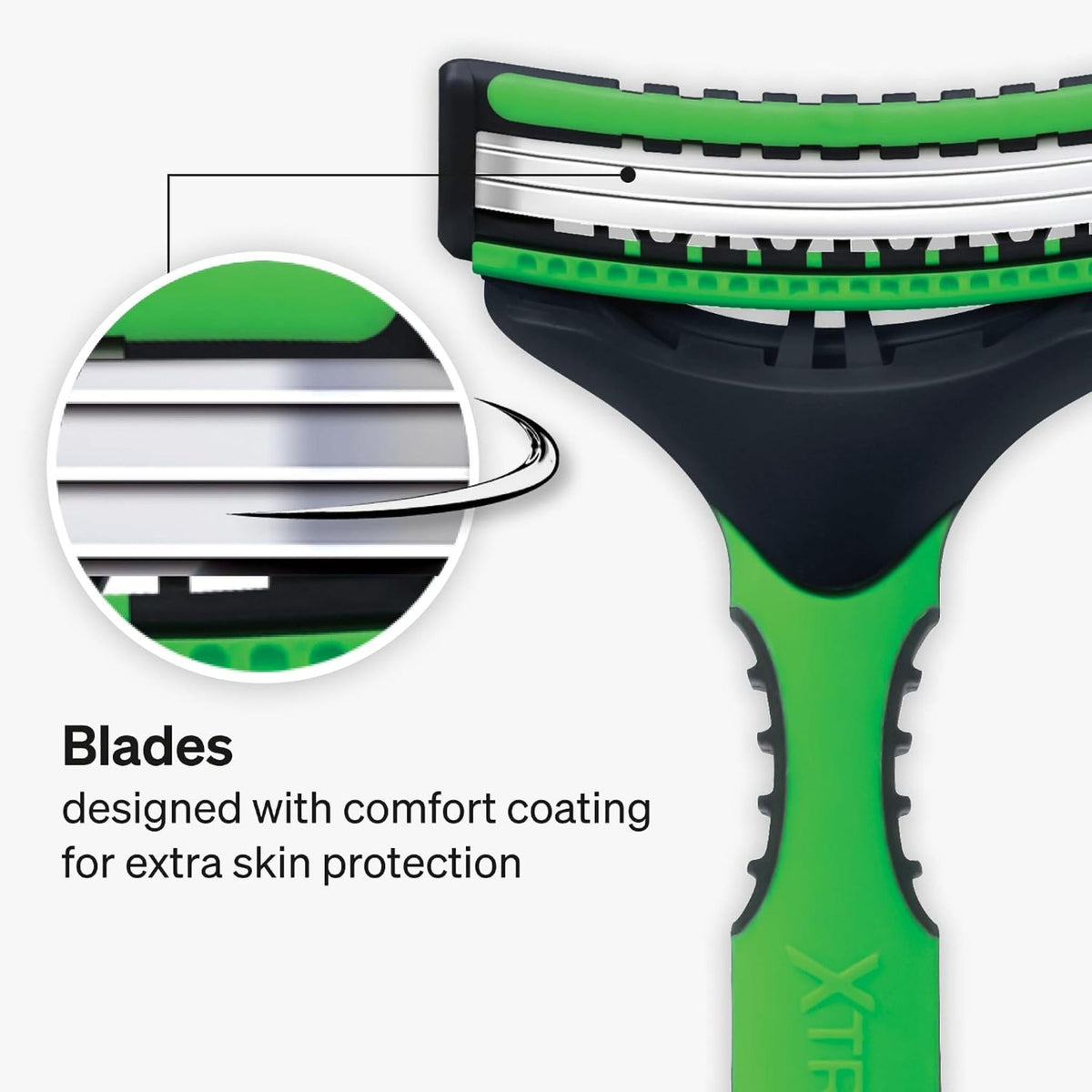 Refect Beauty Schick Xtreme3 sensitive razor featuring triple flexible blades with comfort coating for skin protection